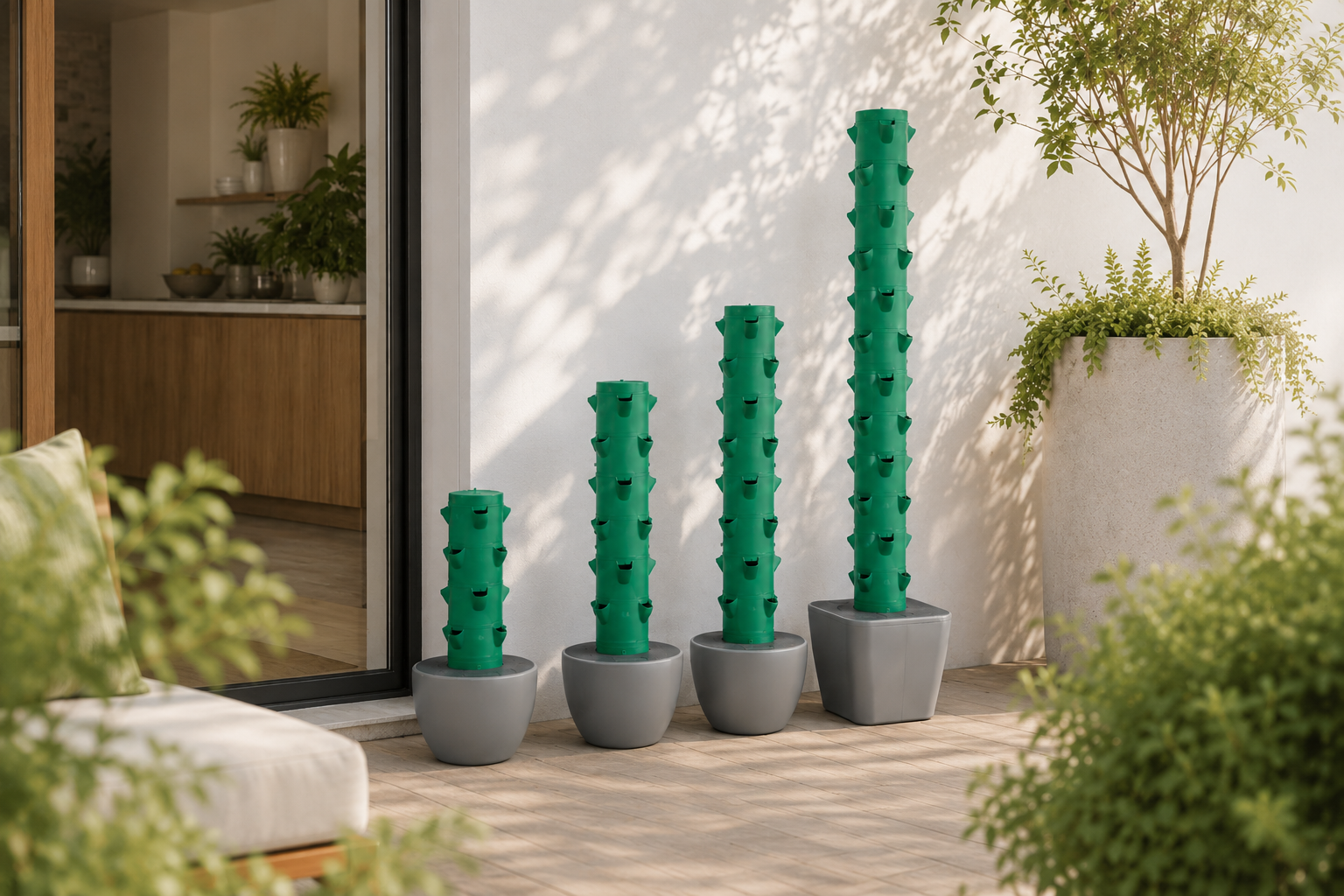 Torres AquaPlants Mini12 Estándar24 Pro32 y Pro48